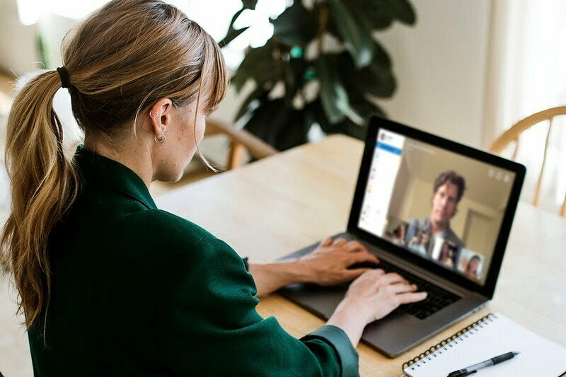 Woman working from home during coronavirus pandemic