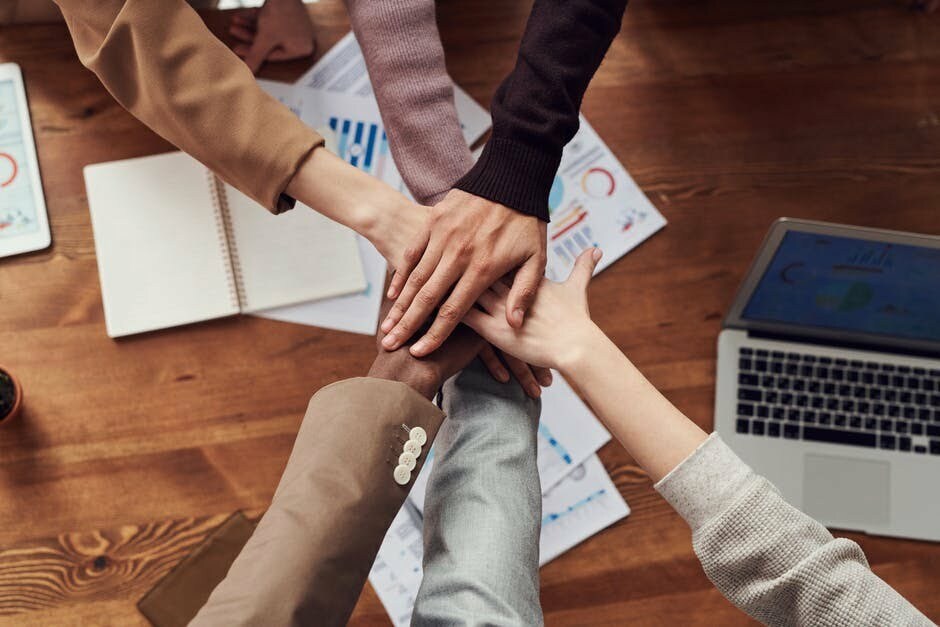 a group of hands