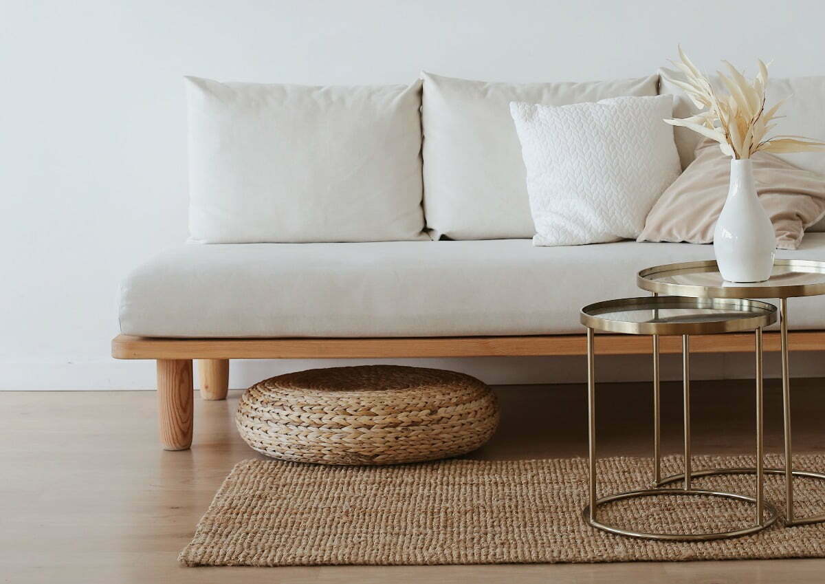 A white couch