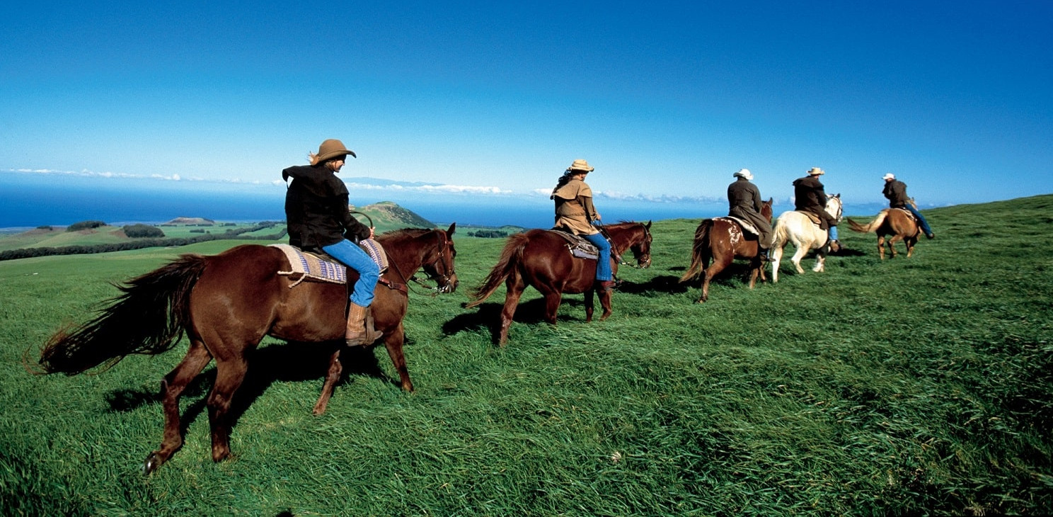 horseback riding on the Island of Hawaii